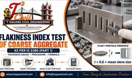 Flakiness Index test of coarse aggregate using a thickness gauge as per IS 2386 Part 1
