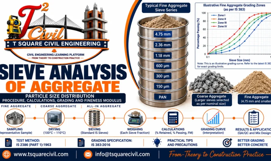 Sieve Analysis of Fine and Coarse Aggregate: Procedure, Calculation, Grading and Fineness Modulus