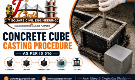 Concrete cube casting procedure as per IS 516 step by step guide