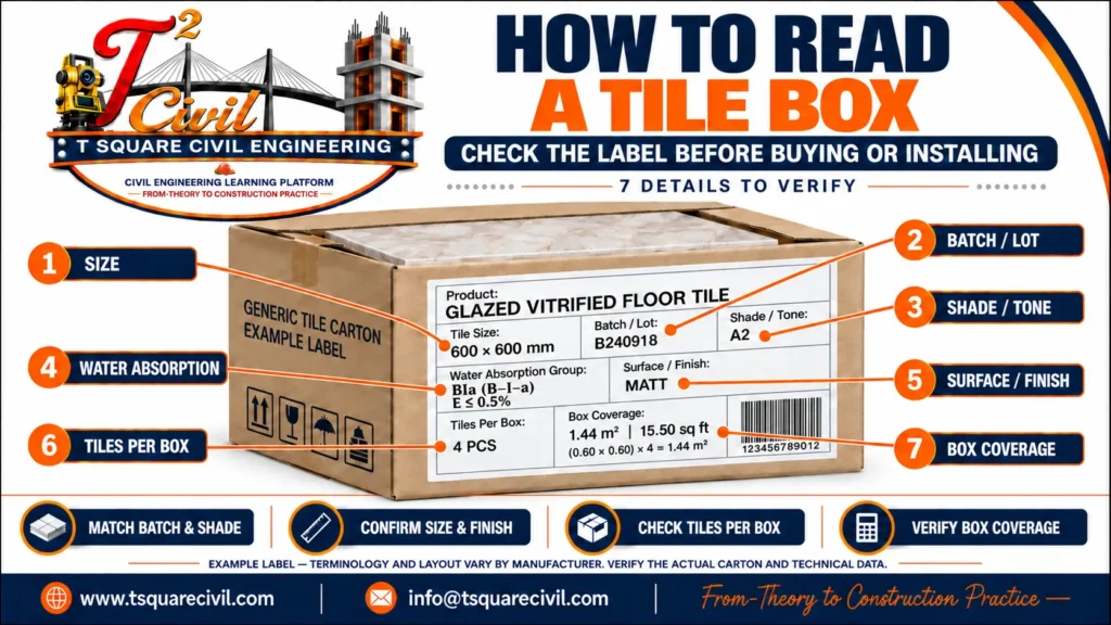 How to Read a Tile Box Label – 7 Details to Check