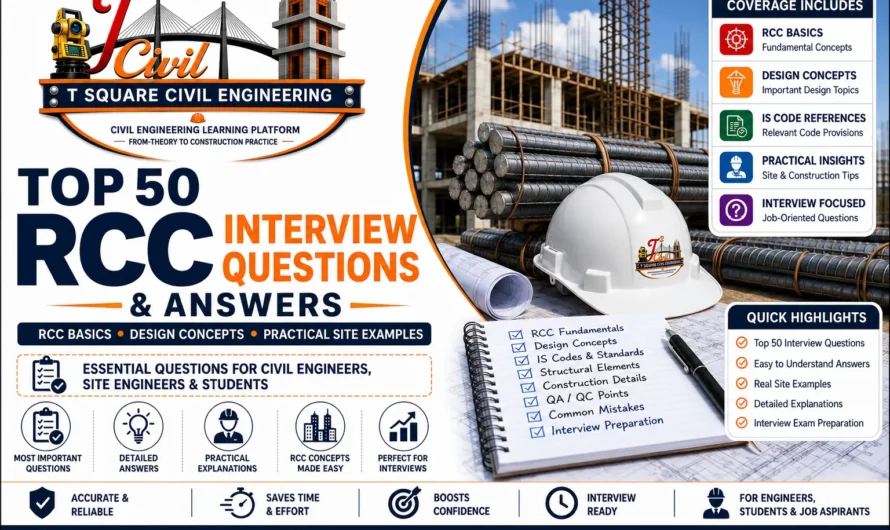 Top 50 RCC Interview Questions and Answers