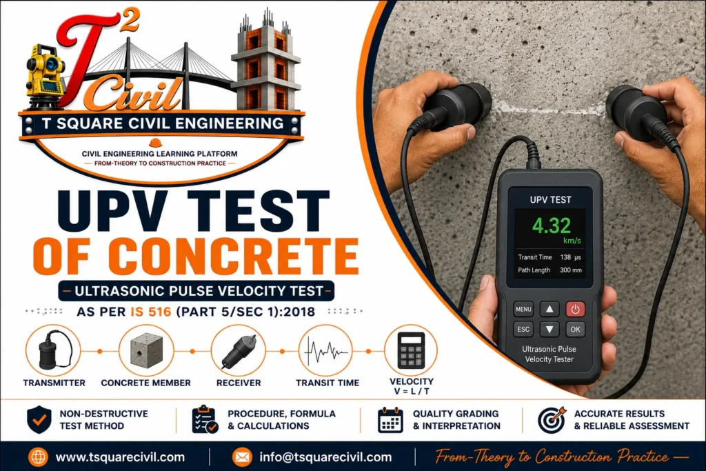 UPV Test of Concrete as per IS 516
