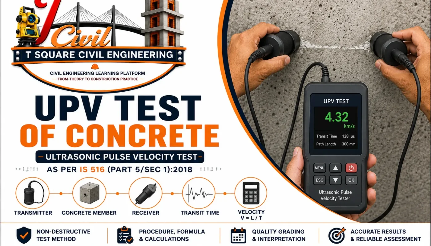UPV Test of Concrete as per IS 516