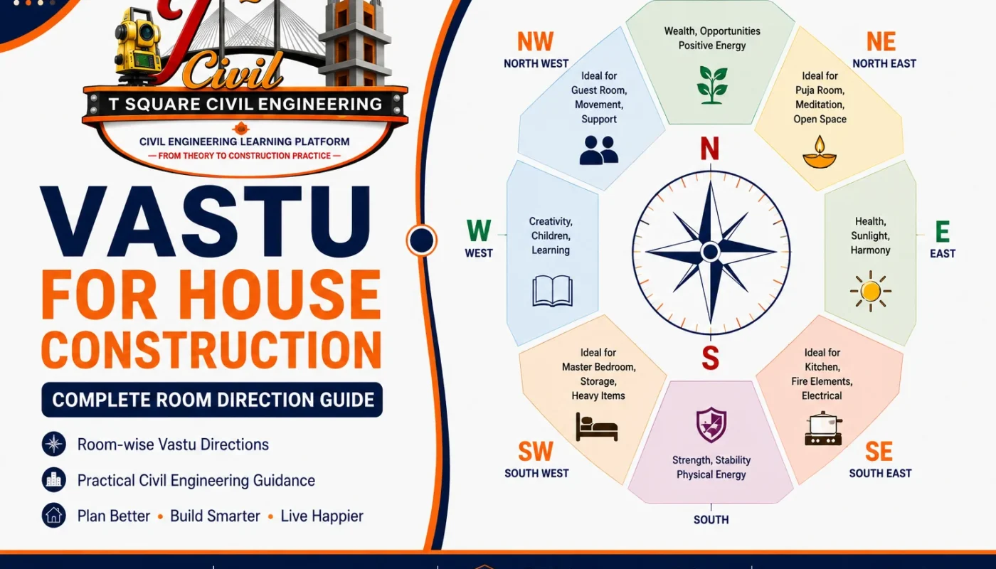 Vastu eight directions showing North, Northeast, East, Southeast, South, Southwest, West and Northwest