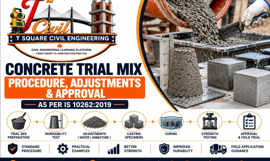 Concrete Trial Mix: Procedure, Adjustments & Approval as per IS 10262:2019