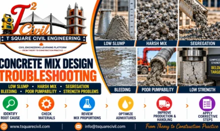 Lean concrete mix design for M5, M7.5 and M10 showing proportioning, water control, aggregate grading, batching and trial procedure